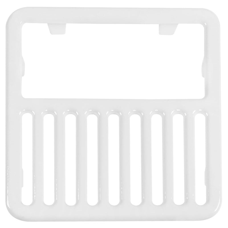 GSW Cast Iron Porcelain Floor Sink Top Grate with Ceramic Surface FS-T1/2, 9-â…œâ€ x 9-â…œâ€ x 1-Â¼â€ - Perfect for Restaurant, Bar, Buffet (Â½ Size) - Image 1